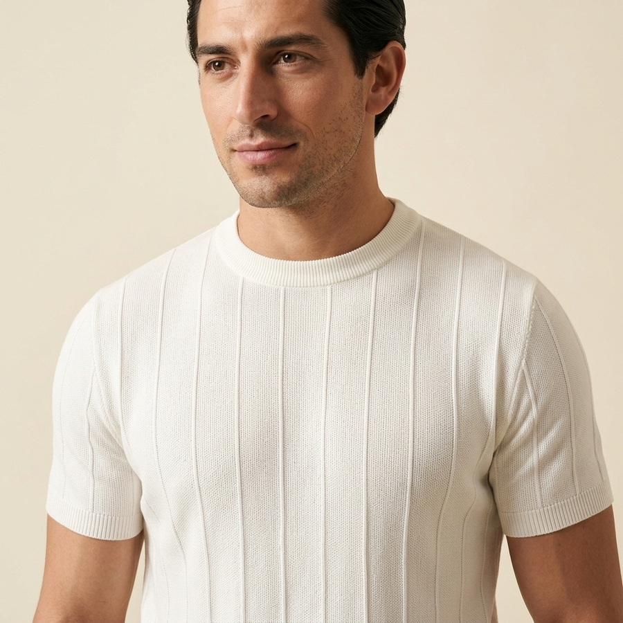 Ribbed Crew Tee