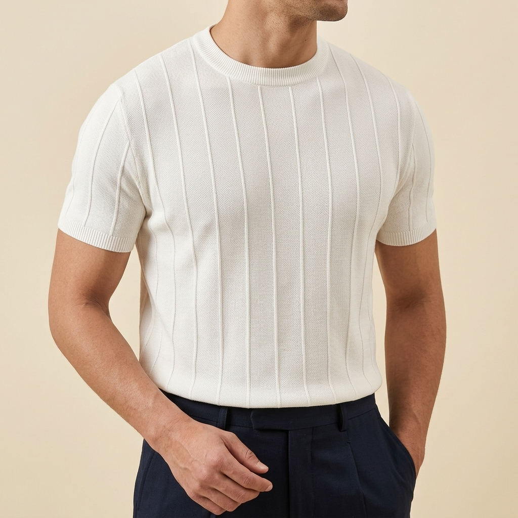 Ribbed Crew Tee