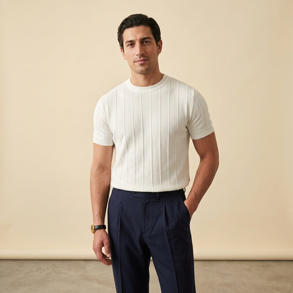 Ribbed Crew Tee