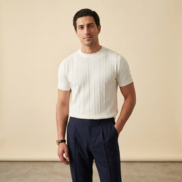 Ribbed Crew Tee