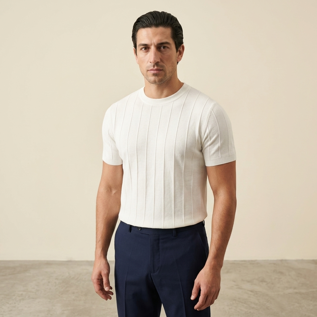 Ribbed Crew Tee