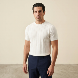 Ribbed Crew Tee